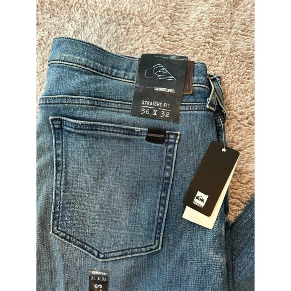 Quiksilver Men’s Jeans Revolver Straight Fit Size 36x32 New - Picture 12 of 14